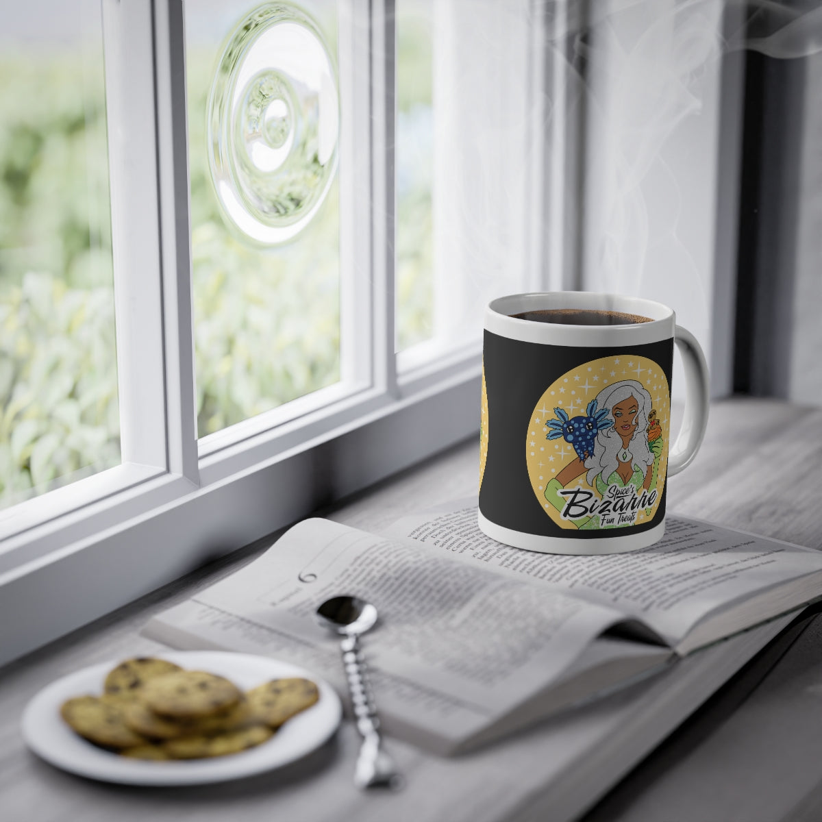 Standard Mug with White Hair, 11oz