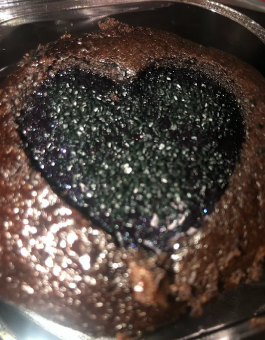 Black Heart Cupcake