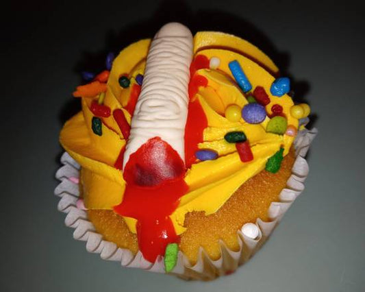 Bloody Finger Cupcake