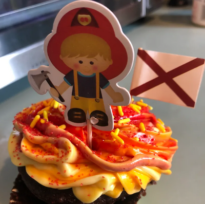 Alabama Fireman Cupcake