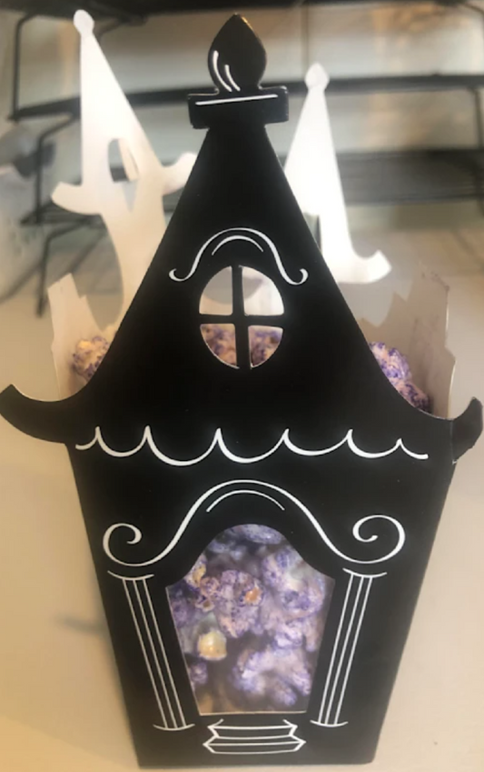 Purple Popcorn in a Haunted House