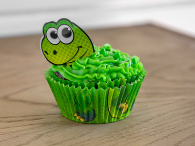 Green Reptile Cupcake