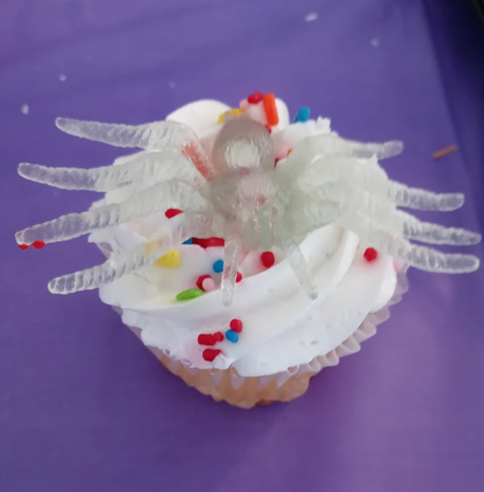 Glow In The Dark Spider Cupcake