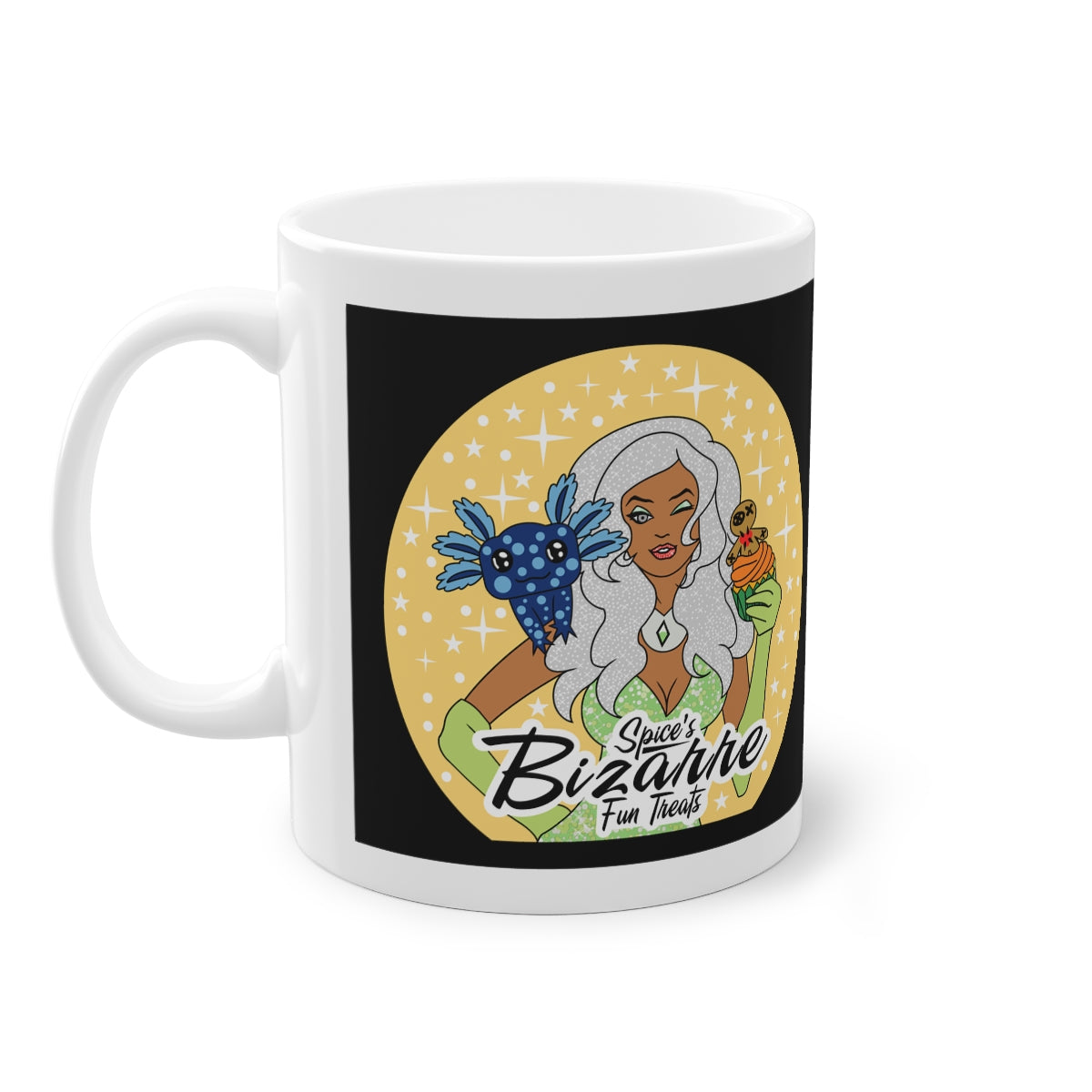 Standard Mug with White Hair, 11oz